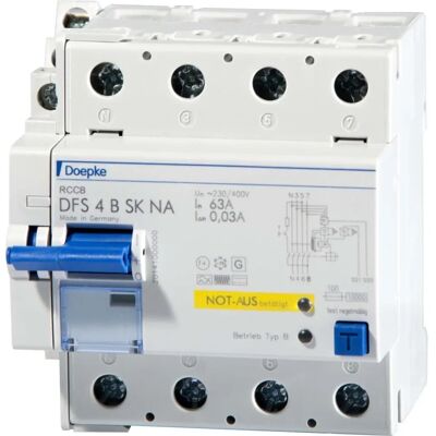Doepke DFS4063-4/0,03-BSKNA - Fehlerstromschutzschalter Doepke DFS4063-4/0,03-BSKNA - Fehlerstromschutzschalter
