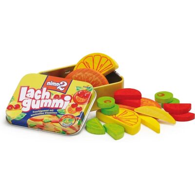 Erzi Carmelle Gommose - Fruits en Bois en Boîte Métallique Erzi Carmelle Gommose - Fruits en Bois en Boîte Métallique