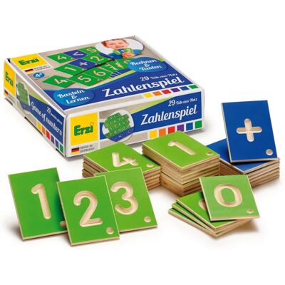 ERZI Houten Educatief Spel - Blauw - 16x15x4,6cm - Educatief Spel ERZI Houten Educatief Spel - Blauw - 16x15x4,6cm - Educatief Spel