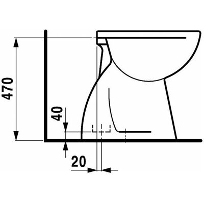 LAUFEN Pascha WC - Stand-WC, Tiefspüler, Vertikaler Ablauf LAUFEN Pascha WC - Stand-WC, Tiefspüler, Vertikaler Ablauf