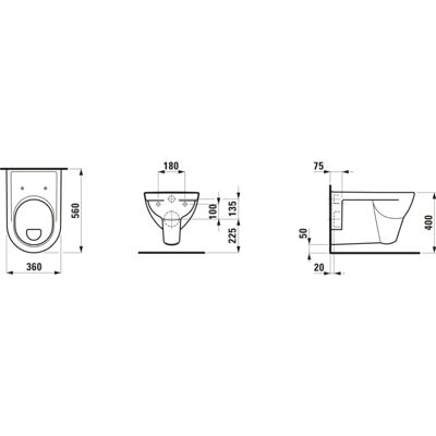 LAUFEN Manhattan Wc sospeso - Laufen Pro 36x56cm Sistema 6/3L LAUFEN Manhattan Wc sospeso - Laufen Pro 36x56cm Sistema 6/3L