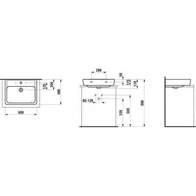 Laufen Pro A Wandwaschbecken - 600x480 - Weiß - Badezimmer Waschbecken Laufen Pro A Wandwaschbecken - 600x480 - Weiß - Badezimmer Waschbecken