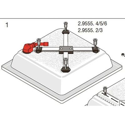 Piede per piatto doccia LAUFEN - Altezza regolabile 125-185mm - Piede per doccia Piede per piatto doccia LAUFEN - Altezza regolabile 125-185mm - Piede per doccia