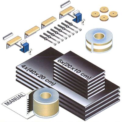 Set de aislamiento acústico LAUFEN H298980 para bañeras de acero Set de aislamiento acústico LAUFEN H298980 para bañeras de acero