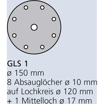 Klingspor 147095 Disques abrasifs à Velcro, 150mm - Disques abrasifs Klingspor 147095 Disques abrasifs à Velcro, 150mm - Disques abrasifs