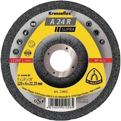 Klingspor A 24 R Supra - Stahltrennscheibe 125mm - 3 Varianten Klingspor A 24 R Supra - Stahltrennscheibe 125mm - 3 Varianten