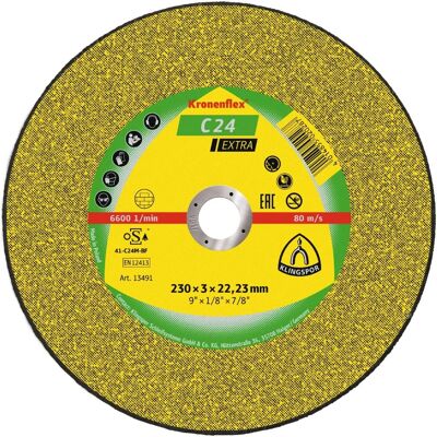 Klingspor D230xB3mm - Universalschneidscheibe für mineralische Werkstoffe Klingspor D230xB3mm - Universalschneidscheibe für mineralische Werkstoffe