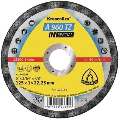 Klingspor - Trennscheibe D125x1mm - Inox, 25 Stück Klingspor - Trennscheibe D125x1mm - Inox, 25 Stück