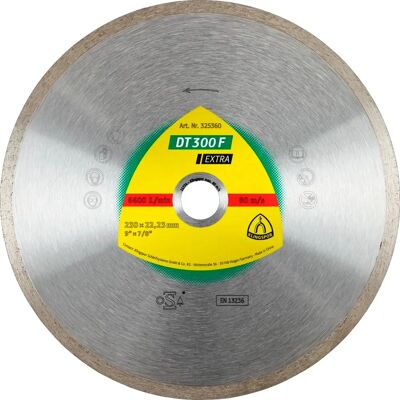 Klingspor DT 300 F Diamantschneidklinge - Keramikfliesen Klingspor DT 300 F Diamantschneidklinge - Keramikfliesen