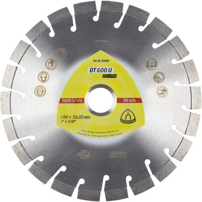 Klingspor DT 600 U Diamant Scheibe - Beton & Mauerwerk Klingspor DT 600 U Diamant Scheibe - Beton & Mauerwerk