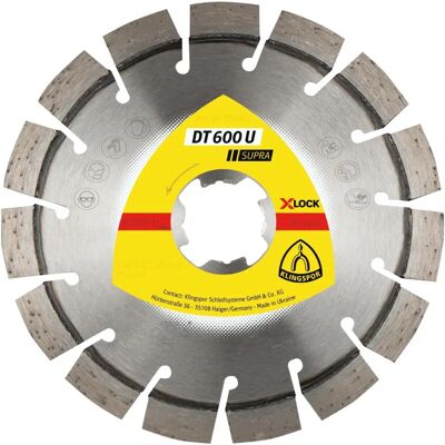 Klingspor Diamanttrennscheibe DT 600 U - Baustoffe/Beton Klingspor Diamanttrennscheibe DT 600 U - Baustoffe/Beton