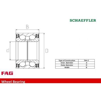FAG 713 6198 40 Wheel Bearing Kit FAG 713 6198 40 Wheel Bearing Kit