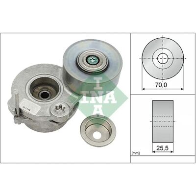 INA 534 0672 10 - Vihreän hihnan jännitin Audi, VW INA 534 0672 10 - Vihreän hihnan jännitin Audi, VW