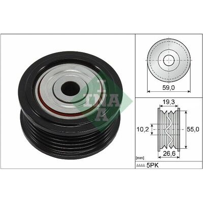 Puli de ghidare INA Model 532086010 pentru Mitsubishi L200 - Curea trapezoidală Puli de ghidare INA Model 532086010 pentru Mitsubishi L200 - Curea trapezoidală
