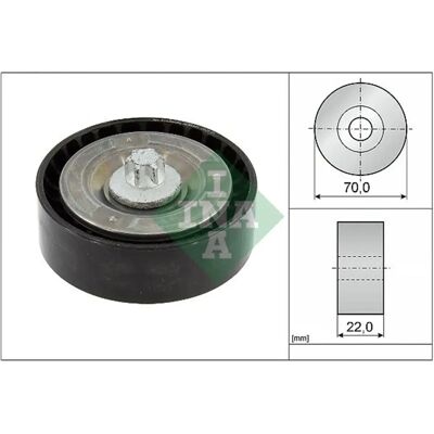 Schaeffler INA V-riemenspannerrol - Mercedes-Benz A, E, Vito, Sprinter, C Schaeffler INA V-riemenspannerrol - Mercedes-Benz A, E, Vito, Sprinter, C
