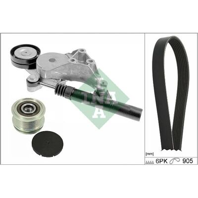 INA Set curea trapezoidală 529 0513 20 - Set de curea și pulley INA Set curea trapezoidală 529 0513 20 - Set de curea și pulley