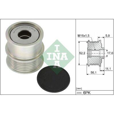 INA Modello 535 0363 10 Puleggia alternatore - Puleggia alternatore per Volkswagen Golf 7 INA Modello 535 0363 10 Puleggia alternatore - Puleggia alternatore per Volkswagen Golf 7