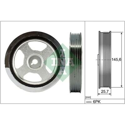 INA 544 0176 10 Rulment curea tampon - Paletă arbore cotit INA 544 0176 10 Rulment curea tampon - Paletă arbore cotit