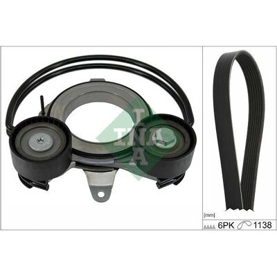 Schaeffler INA V-remmensetti - Sopii Audi A4, A5, A6, A7, Q5 Schaeffler INA V-remmensetti - Sopii Audi A4, A5, A6, A7, Q5