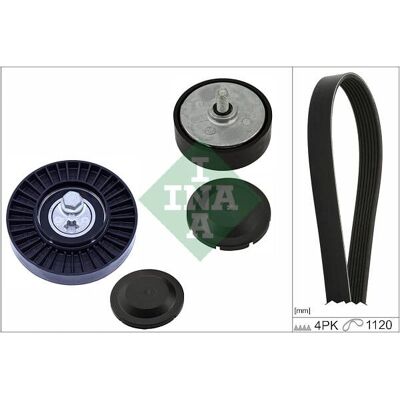 INA Vihmakuminauha-Setti - 1120mm, 4 Ribb, Audi INA Vihmakuminauha-Setti - 1120mm, 4 Ribb, Audi