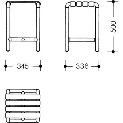 HEWI Modell 801.51.300 Rubinrot Hocker - Hocker HEWI Modell 801.51.300 Rubinrot Hocker - Hocker