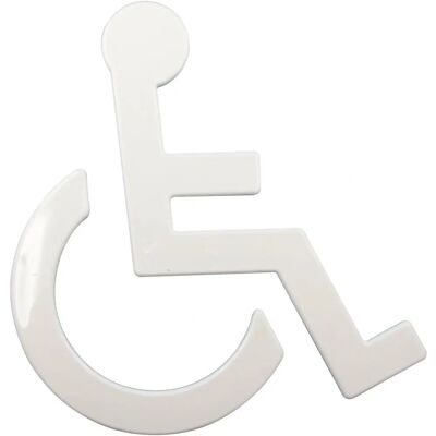 HEWI - Toegankelijkheidssymboolbord - 801.91.030 - Wit, 135x150mm HEWI - Toegankelijkheidssymboolbord - 801.91.030 - Wit, 135x150mm