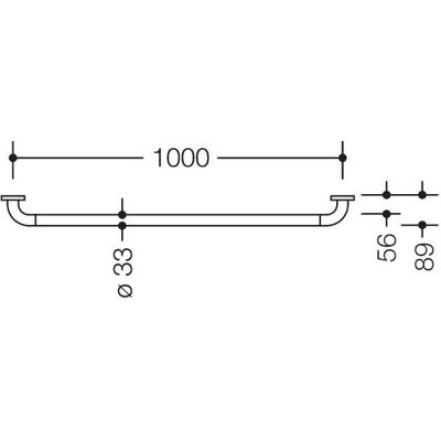 HEWI 801 Haltegriff - 1000mm, Stahlkern, Rubinrot HEWI 801 Haltegriff - 1000mm, Stahlkern, Rubinrot