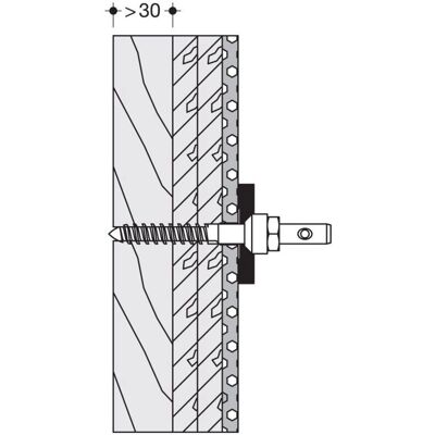 Hewi 801/805 Support - Leichte Rückenstütze mit D10 x 80 Schraube Hewi 801/805 Support - Leichte Rückenstütze mit D10 x 80 Schraube