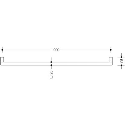 HEWI Chrom Haltegriff 900mm - Haltegriff HEWI Chrom Haltegriff 900mm - Haltegriff