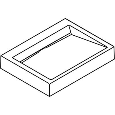 Hewi Mineralguss Wastafel 950.11.300 - Wandmontage, Rechthoekig, Zonder overloop Hewi Mineralguss Wastafel 950.11.300 - Wandmontage, Rechthoekig, Zonder overloop