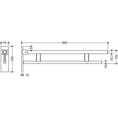 Hewi System 900 Stützklappgriff - Support Handle - Support Handle Hewi System 900 Stützklappgriff - Support Handle - Support Handle