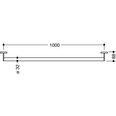 Hewi System 900 Rustfrit Stål Kromet Greb - Greb Hewi System 900 Rustfrit Stål Kromet Greb - Greb