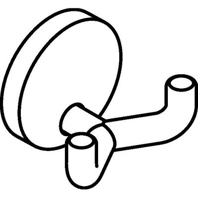 HEWI 50mm Doppelhaken - Wandmontage für Kleidung & Utensilien HEWI 50mm Doppelhaken - Wandmontage für Kleidung & Utensilien