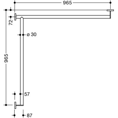 HEWI System 900 Dunkelgrau Perlglimmer Haltegriff - Haltegriff HEWI System 900 Dunkelgrau Perlglimmer Haltegriff - Haltegriff