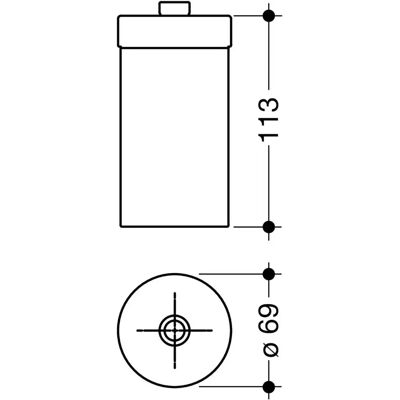 HEWI S 900 Vervangingscontainer - Zeepdispenser accessoires HEWI S 900 Vervangingscontainer - Zeepdispenser accessoires