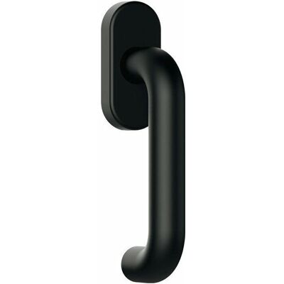 Hewi - Fenstergriff 111PBFG - Tiefschwarz - 130mm - DIN 18040 Hewi - Fenstergriff 111PBFG - Tiefschwarz - 130mm - DIN 18040