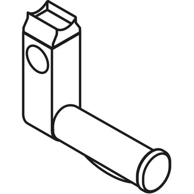 HEWI 950.50.07390 99 Toiletpapierhouder - Links, Wit HEWI 950.50.07390 99 Toiletpapierhouder - Links, Wit