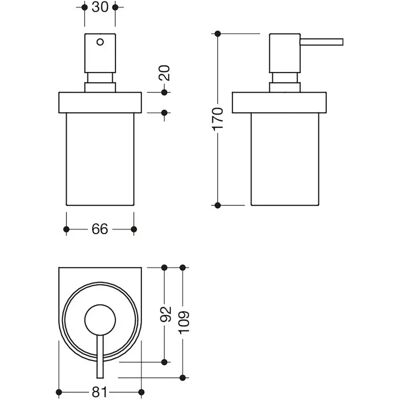 Hewi System 800 Wandseifenspender - Seifenspender Hewi System 800 Wandseifenspender - Seifenspender