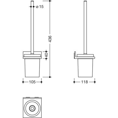 Hewi System 900 Q WC Bürstengarnitur - WC Bürstengarnitur - WC-Bürstengarnitur Hewi System 900 Q WC Bürstengarnitur - WC Bürstengarnitur - WC-Bürstengarnitur