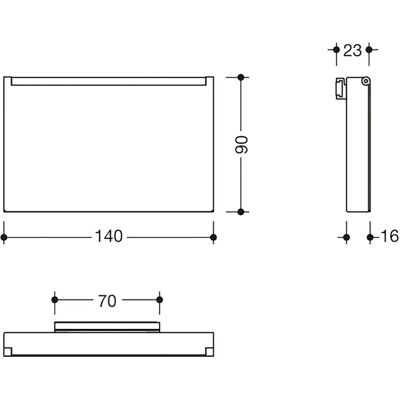 Hewi System 900 Q Wandmontage WC-Papierhalter mit Deckel - 900Q21.00160DC, Schwarz tiefmatt Hewi System 900 Q Wandmontage WC-Papierhalter mit Deckel - 900Q21.00160DC, Schwarz tiefmatt