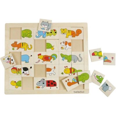 Gioco da Tavolo Beleduc Animali - Gioco educativo di abbinamento animali Gioco da Tavolo Beleduc Animali - Gioco educativo di abbinamento animali
