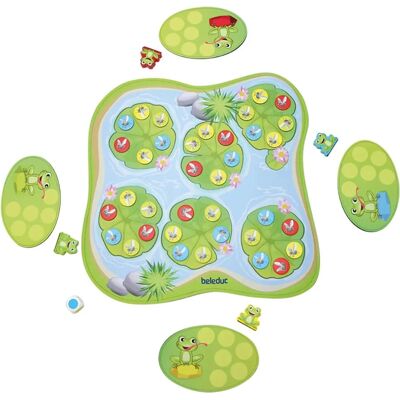 Beleduc Quaki - Jeu de mémoire avec grenouilles magnétiques - Jeu éducatif Beleduc Quaki - Jeu de mémoire avec grenouilles magnétiques - Jeu éducatif