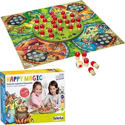 BELEDUC Happy Magic Gioco da Tavolo Multicolore - Gioco Educativo in Legno - 2-4 Giocatori BELEDUC Happy Magic Gioco da Tavolo Multicolore - Gioco Educativo in Legno - 2-4 Giocatori