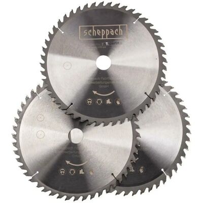 Scheppach HM216 - 3 Multi-Material Kreisägeblätter - Kreissägeblätter Scheppach HM216 - 3 Multi-Material Kreisägeblätter - Kreissägeblätter