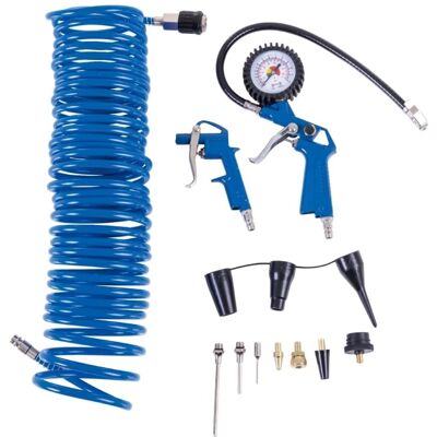 Scheppach Druckluft Zubehör-Set - 14 Teile, 10m Schlauch Scheppach Druckluft Zubehör-Set - 14 Teile, 10m Schlauch