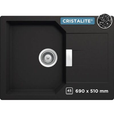 SCHOCK Lucca Granitspüle - Rechte Hauptbecken - 69x51cm SCHOCK Lucca Granitspüle - Rechte Hauptbecken - 69x51cm