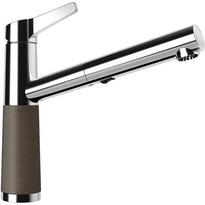 SCHOCK SC-510 SB - Grifo de cocina con rociador extraíble y giro 120°, bronce SCHOCK SC-510 SB - Grifo de cocina con rociador extraíble y giro 120°, bronce