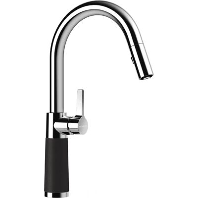 SCHOCK SC-520 SB - Grifo de cocina con cabeza extraíble - Negro (Puro) - Giro 120° SCHOCK SC-520 SB - Grifo de cocina con cabeza extraíble - Negro (Puro) - Giro 120°