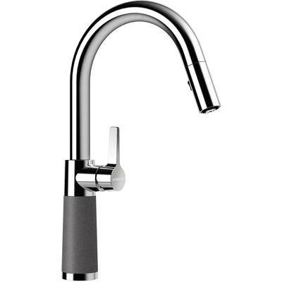 Grifo de cocina SCHOCK SC-520 SB - Giratorio, rociador extraíble, 120° Grifo de cocina SCHOCK SC-520 SB - Giratorio, rociador extraíble, 120°