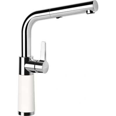 Grifo de Cocina SCHOCK SC-540 SB - Rociador extraíble, giro 120°, Blanco Grifo de Cocina SCHOCK SC-540 SB - Rociador extraíble, giro 120°, Blanco